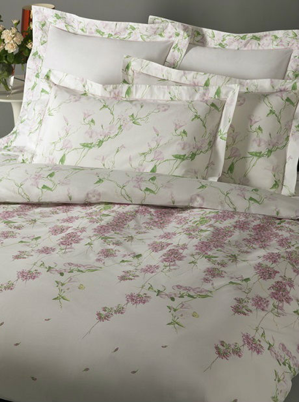 Постельное белье 2 спальное Mirabello Campanule розовое