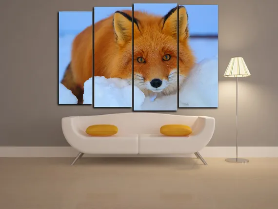 Модульная картина "Хитрая лиса"