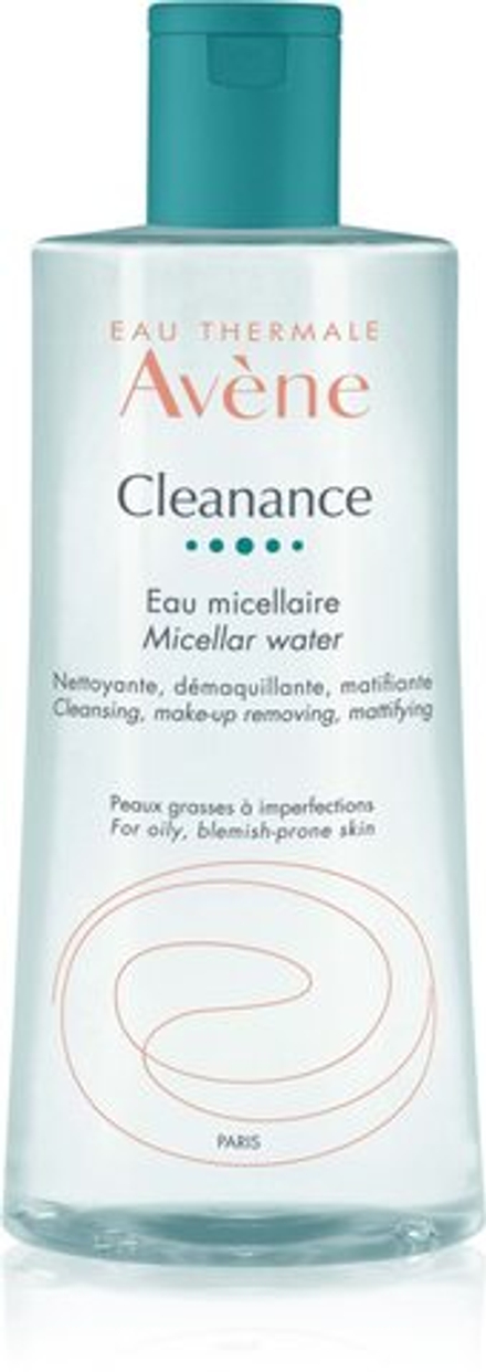 Avene Cleanance - очищающая мицеллярная жидкость для жирной и проблемной кожи /   400  ml  / GTIN 3282770207811