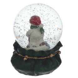 GAEM Фигурка декоративная "Снеговик" в стекл шаре, L6 W6 H8,5 см, 2в.