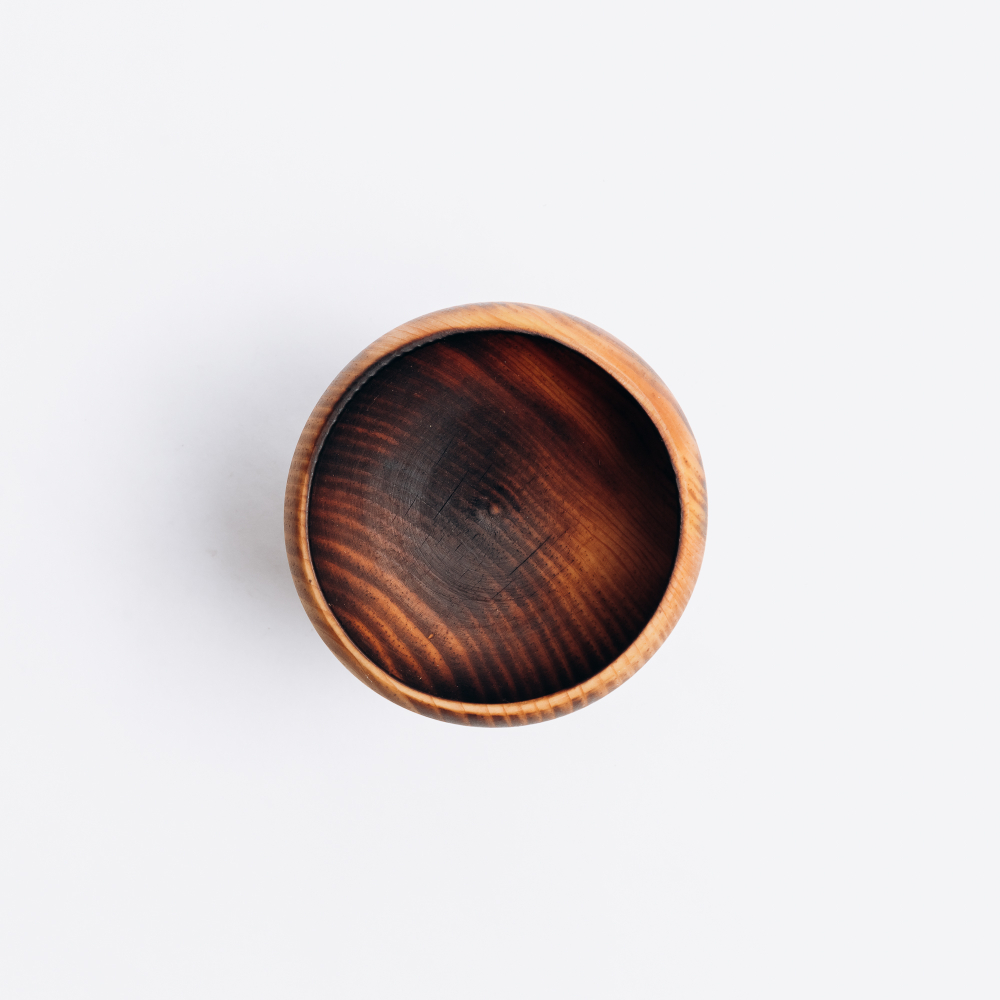 Деревянная Креманка (чаша) на ножке из древесины сибирского кедра. T175