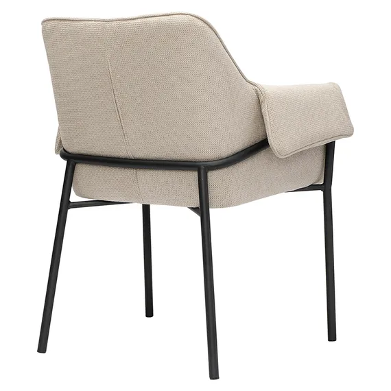 Стул-кресло Luras серо-бежевый шенилл