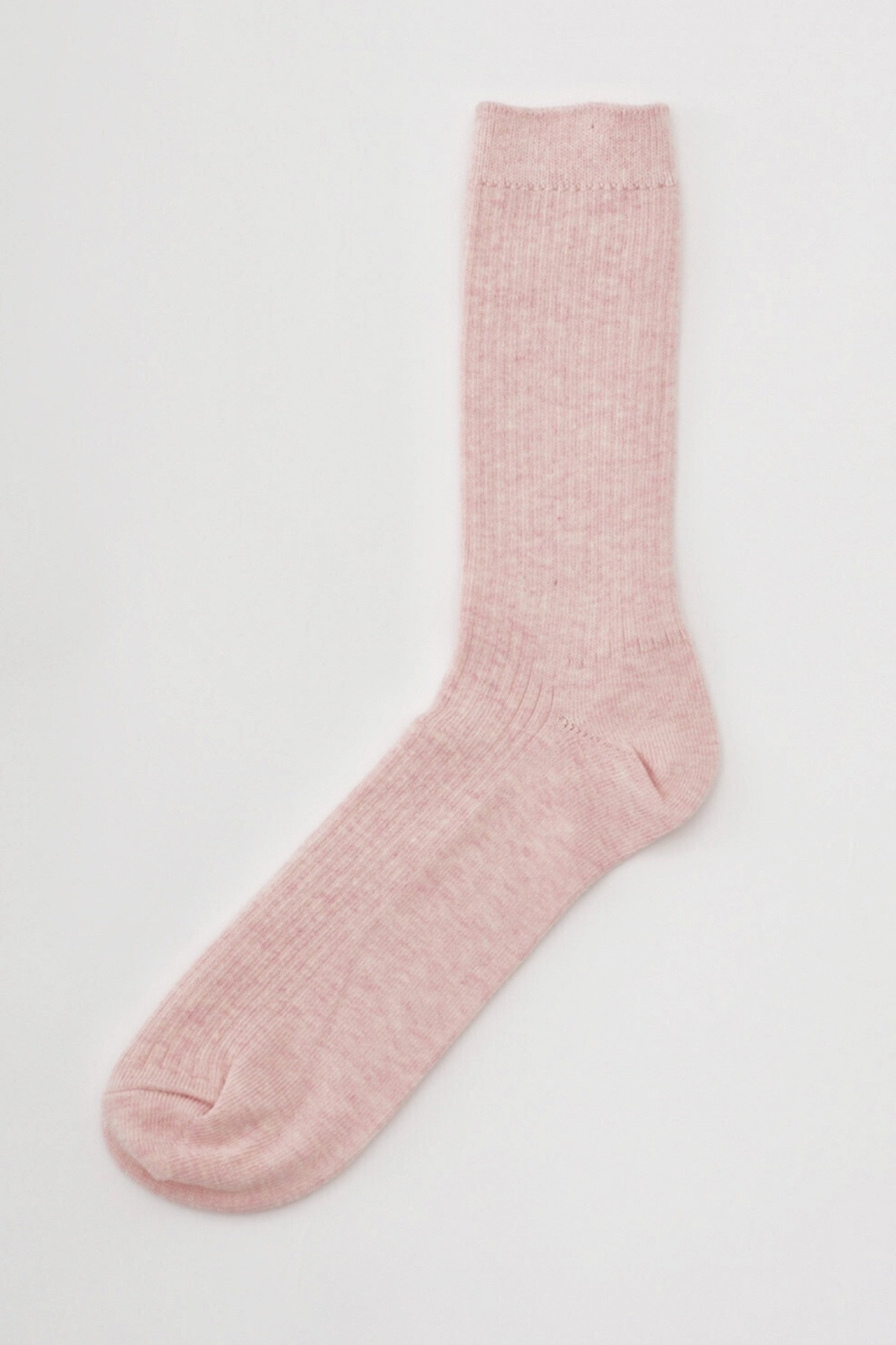Носки из хлопка светло-розовый меланж