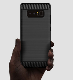 Чехол для Samsung Galaxy Note 8  цвет Gray (серый), серия Carbon от Caseport