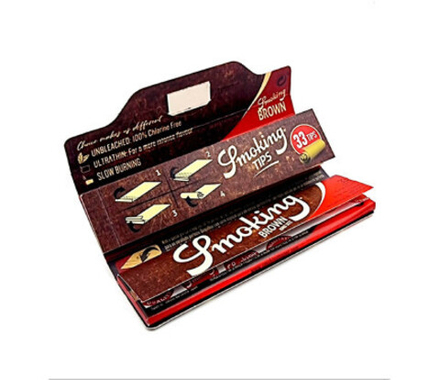 Бумага Smoking Brown King Size 110мм + Filter Red (33 листа + 33 фильтра)