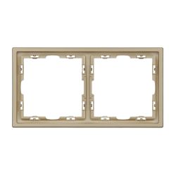 Рамка пластиковая FRM-NOBE-SFPL-2-GD (Arlight, Золотой песок) 054217