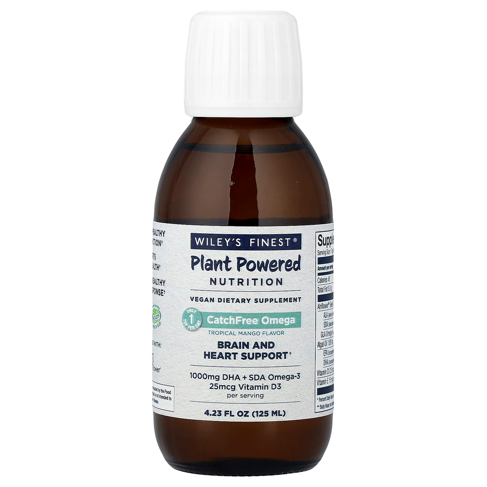 Wiley's Finest, CatchFree Omega, Тропическое манго, 125 мл (4,23 жидких унции)