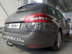 Фаркоп оцинкованный Galia C068C для Citroen C4 Picasso, C4 Grand Picasso 2013-, Peugeot 308 хетчбек, универсал 2013-(паспорт и сертификат в комплекте)(без электрики)