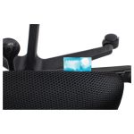 Кресло оператора Helmi HL-M95 R (695) "Airy", спинка сетка черная/сиденье ткань TW черная, пиастра