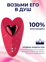 Носимый вибратор для клитора, каплевидный, розовый
