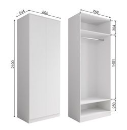 МС Мори Шкаф МШ 800.1 (Сатин), ДСВ-Мебель, г. Пенза