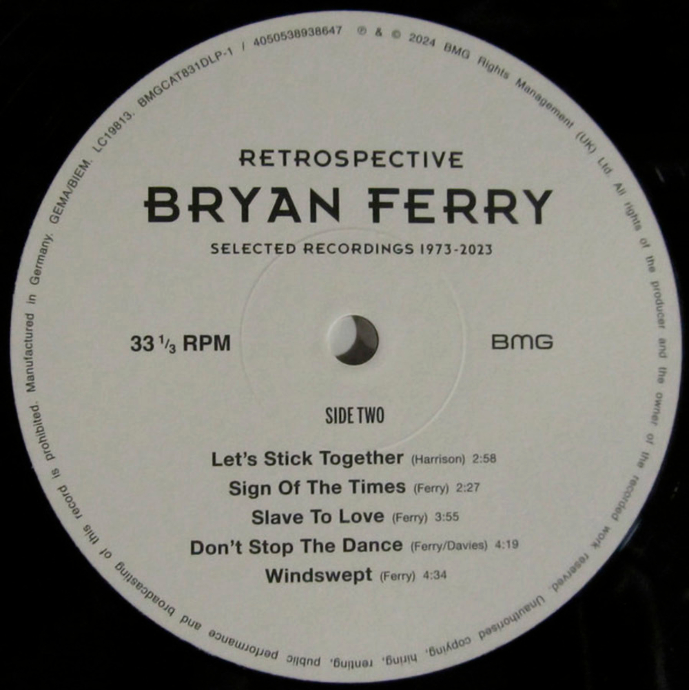 Bryan Ferry / Retrospective (Selected Recordings 1973-2023) (2LP)