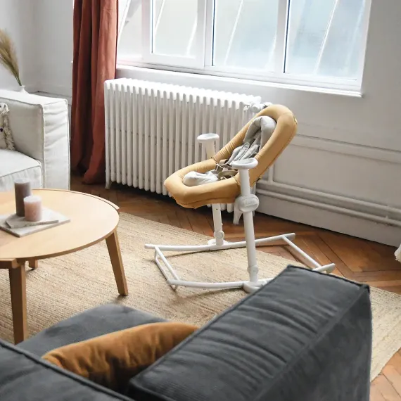 Шезлонг детский Beaba Up&amp;Down Baby Bouncer Plus Ochre