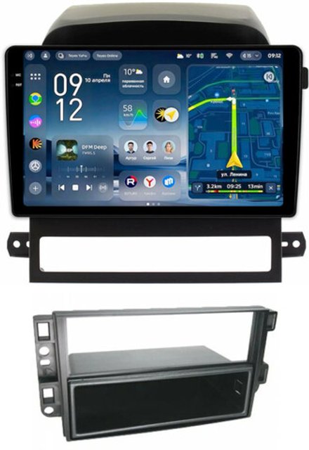 Магнитола для Chevrolet Captiva 2006-2011 (перенос БК вниз) - Teyes CC4-PRO монитор 9.5" 2K QLED на Android 13, Snapdragon 778G, AI, CarPlay, DSP, 4G SIM-слот