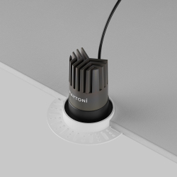 Точечный светильник встраиваемый светодиодный 9 вт под гипсокартон Maytoni Dip DL124-10W-2.7K-TRS-B