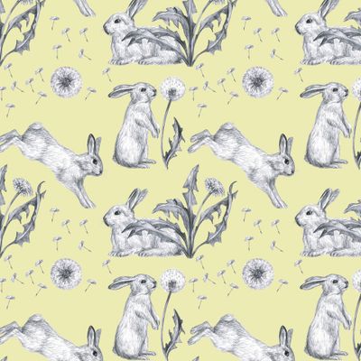 Весёлые зайчики с одуванчиками 2