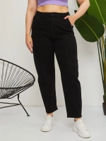 Джинсы с высокой посадкой мом фит бананы