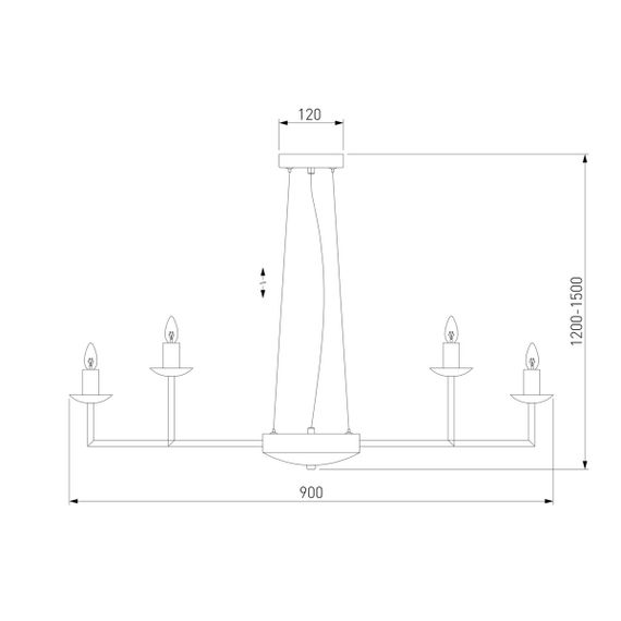 Подвесная люстра Eurosvet Cariso 60150/18 хром