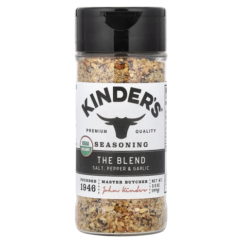 KINDER'S, Приправы, смесь соли, перца и чеснока, 99 г (3,5 унции)