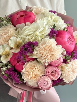 Букет «Клубничный пунш»