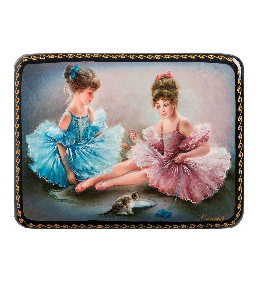 ШК-19/ 8-F Шкатулка в технике декупаж «Балет» (10х8х3,5)