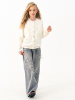 Кардиган для девочки AT1118 молочный