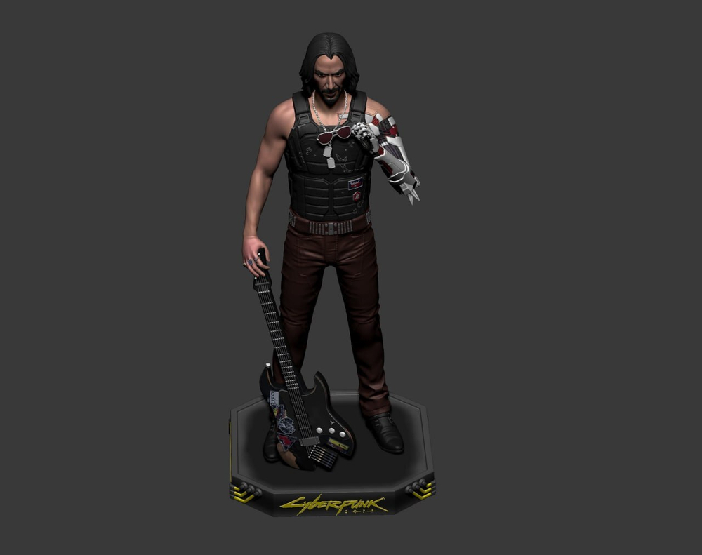 Джонни Сильверхенд Киберпанк 2077 Фигурка Johnny Silverhand Cyberpunk 2077