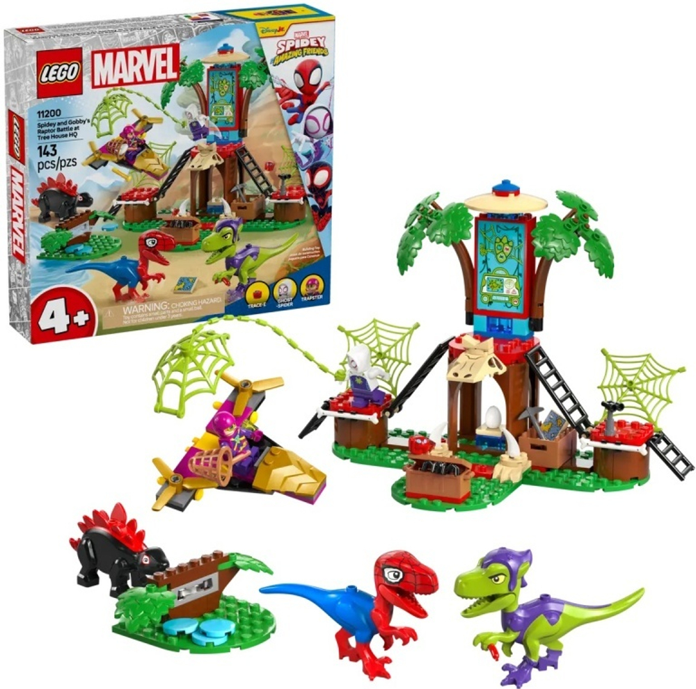 LEGO 11200 Marvel «Битва рапторов Спайди и Гобби» — дом на дереве, супергеройский набор