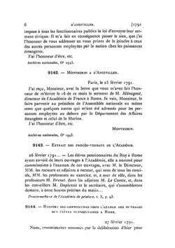 Correspondance des directeurs de l'Académie de France à Rome. Volume 16 1791 - 1797 | A. de Montaiglon
