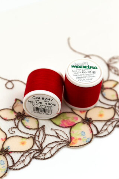 Нитки швейные Madeira aerofil №120 Col. 8747 темно-красный