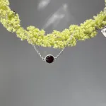 Браслет битый Круг с вишневым янтарем