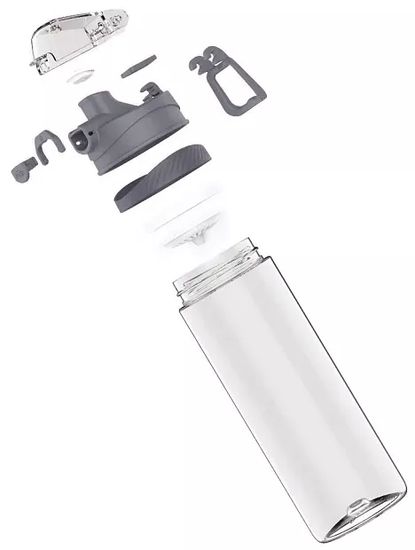 Бутылка для холодных напитков Xiaomi Quan Ge Hello Life Tritan Sports Cup Rock Gray 620ml