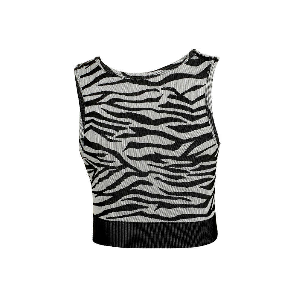 Женская теннисная майка Björn Borg STHLM Seamless Light Crop Women - Black, White