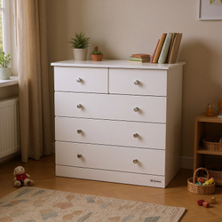 Детский пеленальный комод Mr Sandman Joss 5 ящиков Белый