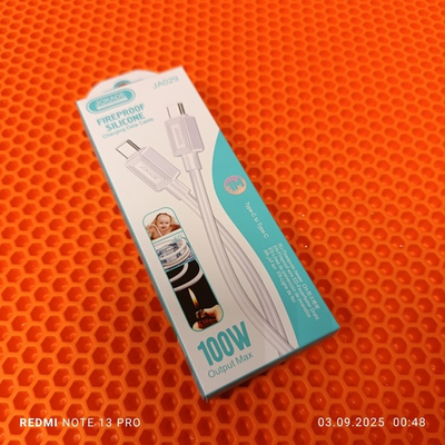 Кабель Jokade JA029 Type-C / Type-C 5А 100W силиконовый белый 1 м