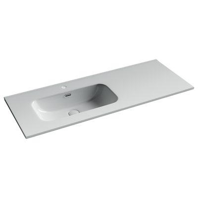 Раковина накладная мебельная CERAMICANOVA Element с отверстием под смеситель чаша слева 1210x465x180 мм цвет белый CN7006L