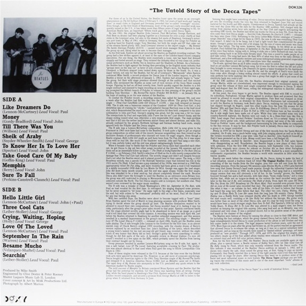 The Beatles / The Decca Tapes (LP+CD)