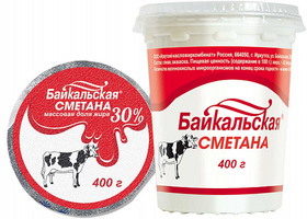 Сметана Байкальская 30% 0,4