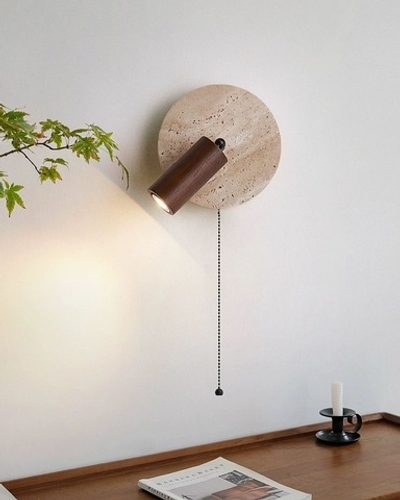 Бра из травертина с выключателем