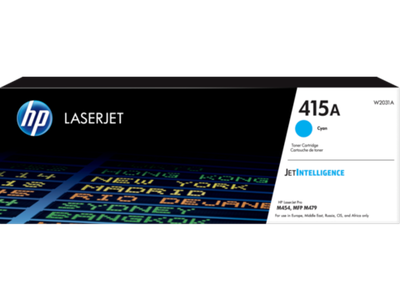 Оригинальный лазерный картридж HP W2031A LaserJet 415A, голубой, 2100 стр.