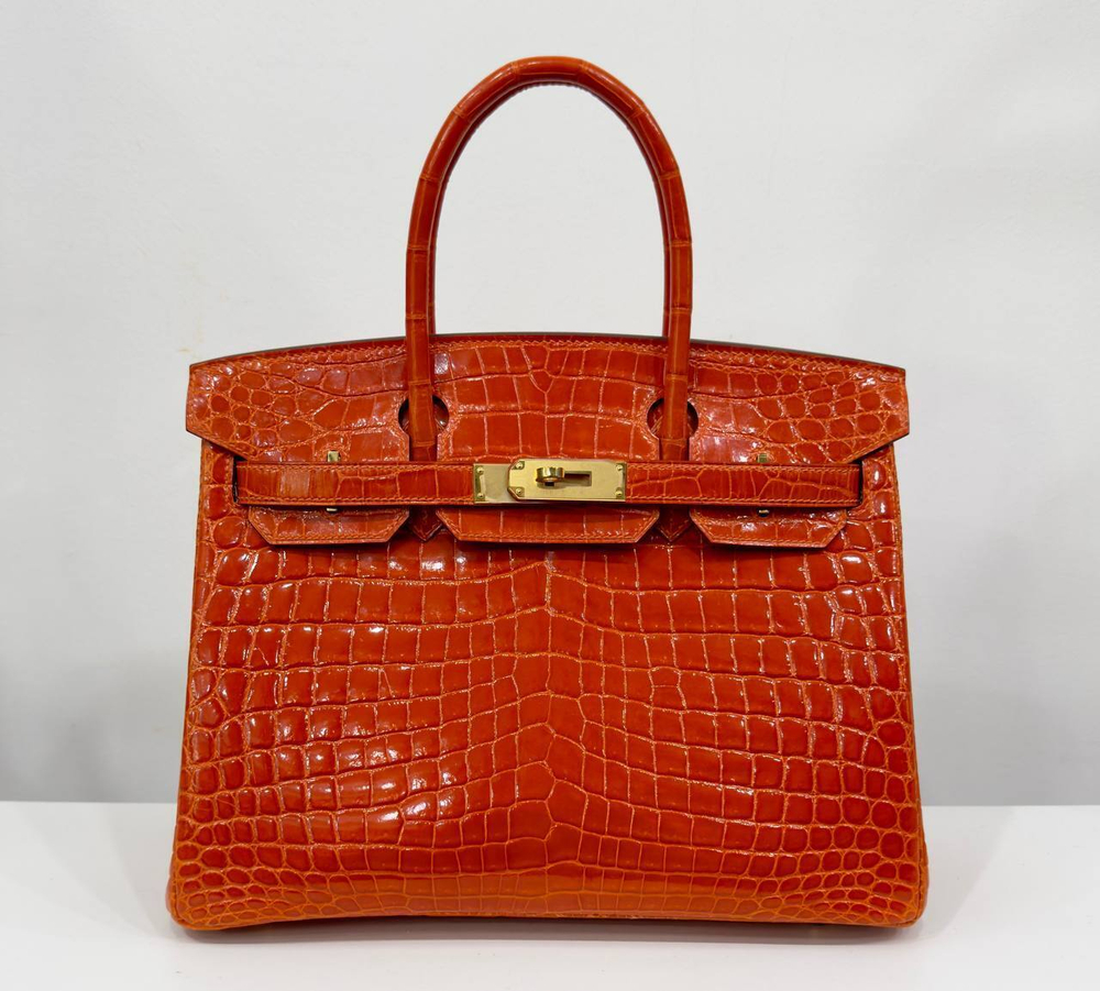 Сумка Hermes из кожи крокодила 35 см, арт. 466224545