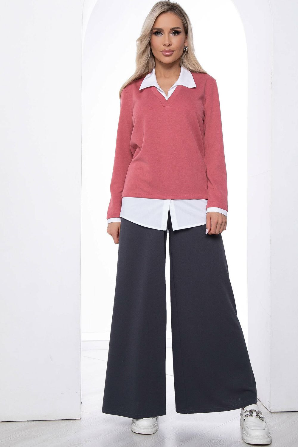 Джемпер "На высоте" (коралл) Б8866 LT Collection (Акция)