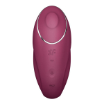 Малиновый вибростимулятор 11см Satisfyer Tap & Climax 1