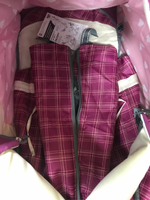 Санки-коляска «Ника детям 7-4» вишнёвый в клетку (арт. НД7-4/3)