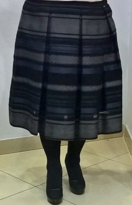 Осенняя юбка в крупную клетку