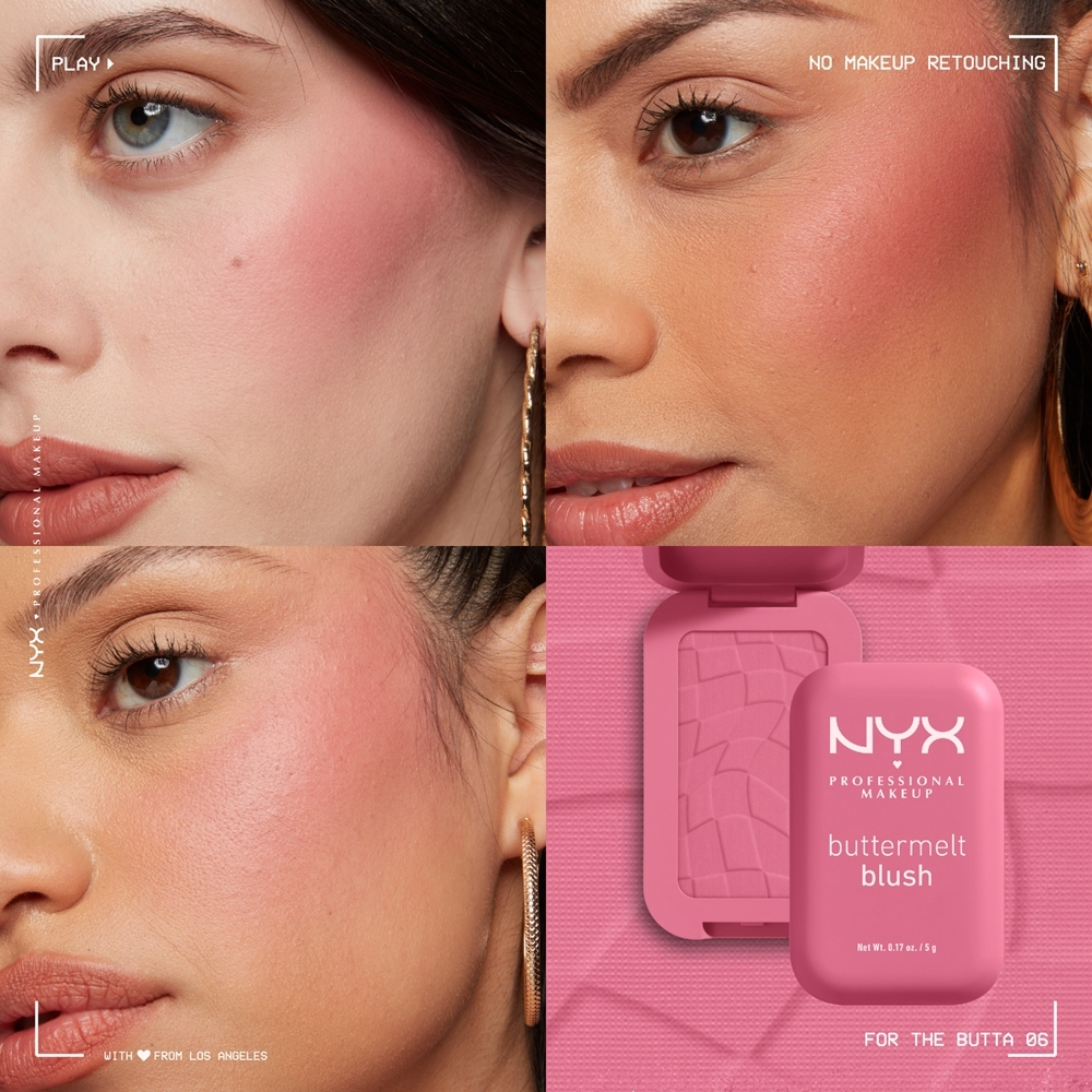 NYX Professional Makeup Buttermelt Blush - пудрово-розовый, 5 g