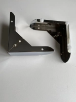 Угловая хромированная опора для мебели H=50мм, 2 шт