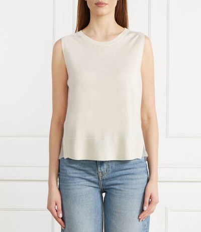 Хлопковый топ Marc Cain - кремовый (WC 61.05 M73)