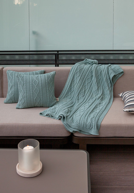 Наволочка декоративная 40x40 Luxberry Lux 67 серо-зеленая