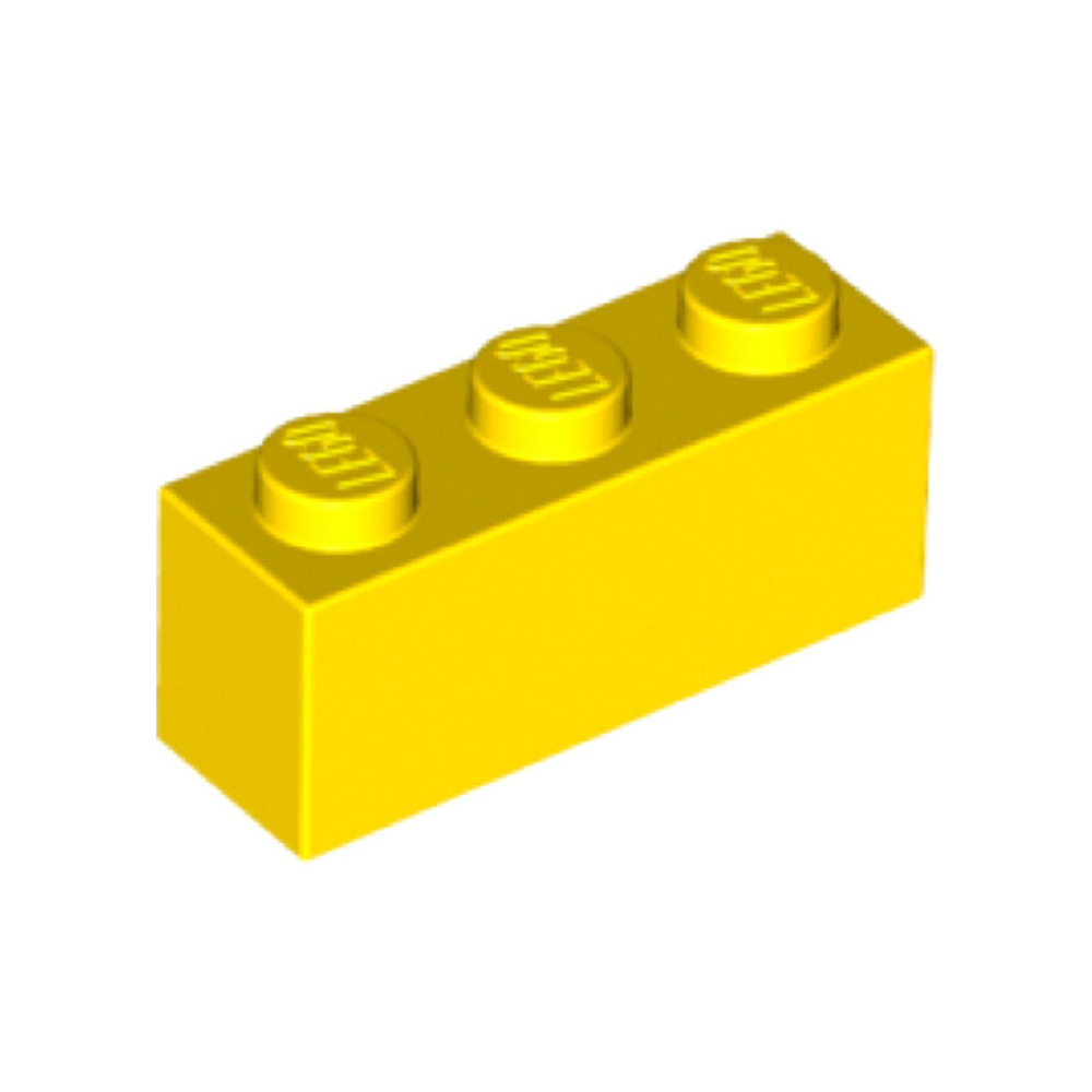 Lego Кирпич 1x3 (желтый) 362224
